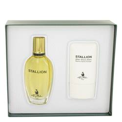 Stallion Cologne by Larry Mahan Cologne -- Gift Set - 1.7 oz Eau De Cologne Spray + 2 oz After Shave Balm
