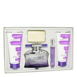Sex In The City Lust Perfume by Unknown Perfume -- Gift Set - 3.3 oz Eau De Toilette Spray + 5.1 oz Body Lotion + 5.1 oz Shower Gel + .25 oz Mini EDT + 3.52 Soap