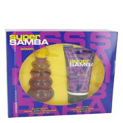 Samba Super Perfume by Perfumers Workshop Perfume -- Gift Set - 3.4 oz Eau De Toilette Spray + 4.4 oz Body Lotion