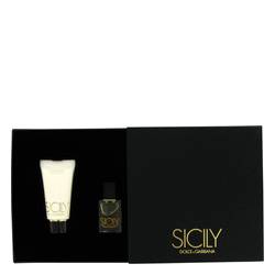 Sicily Perfume by Dolce & Gabbana Perfume -- Gift Set - .13 oz Eau De Parfum +.5 oz Silken Passion Body Lotion