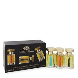 Timbuktu Cologne by L'artisan Parfumeur -- Gift Set - 0.7 oz Timbuktu Mini EDT Spray + 0.7 oz L'eau D'Ambre Extreme Mini EDP Spray + 0.7 oz Mon Numero 10 Mini EDP Spray