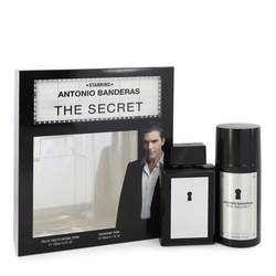 The Secret Cologne by Antonio Banderas -- Gift Set - 3.4 oz Eau De Toilette Spray + 5.1 oz Deodorant Spray