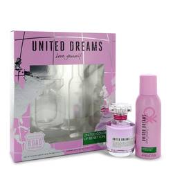 United Dreams Love Yourself Perfume by Benetton Perfume -- Gift Set - 2.7 oz Eau De Toilette Spray + 5.1 oz Deodorant Spray