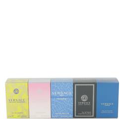 Versace Eros Cologne by Versace -- Gift Set - The Best of Versace Men's and Women's Miniatures Collection Includes Versace Eros, Versace Pour Homme, Versace Man Eau Fraiche, Bright Crystal, and Versace Yellow Diamond