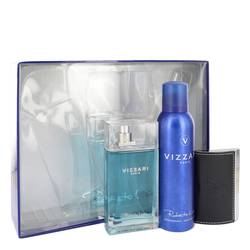 Vizzari Cologne by Roberto Vizzari Cologne -- Gift Set - 3.3 oz Eau De Toilette Spray + 6.6 oz Deodorant Spray + Card Holder