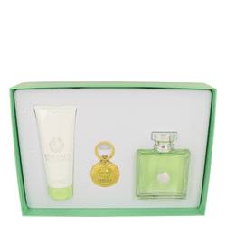 Versace Versense Perfume by Versace Perfume -- Gift Set - 3.4 oz Eau De Toilette Spray + 3.4 oz Body Lotion + Versace Key Chain