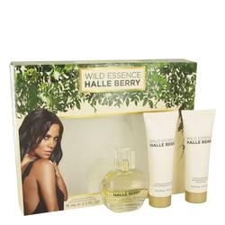 Wild Essence Halle Berry Perfume by Halle Berry Perfume -- Gift Set - 1 oz Eau De Parfum Spray + 2.5 oz Body Lotion + 2.5 oz Shower Gel
