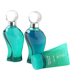 Wings Cologne by Giorgio Beverly Hills Cologne -- Gift Set - 1.7 oz Eau De Toilette Spray + 1.7 oz After Shave + 1.7 oz Shower Gel in gift box