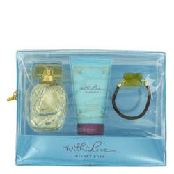 With Love Perfume by Hilary Duff -- Gift Set - 1.0 oz Eau De Parfum Spray + 1.7 oz Body Lotion + Ponytail Holder