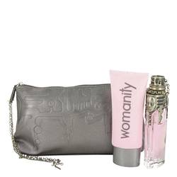 Womanity Perfume by Thierry Mugler -- Gift Set - 1.7 oz Eau De Parfum Spray + 3.4 oz Body Milk in Bag