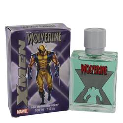 X-men Wolverine Cologne by Marvel Cologne 3.4 oz Eau De Toilette Spray (slightly damaged boxes)