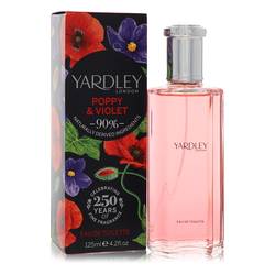 Yardley Poppy & Violet Perfume by Yardley London 4.2 oz Eau De Toilette Spray